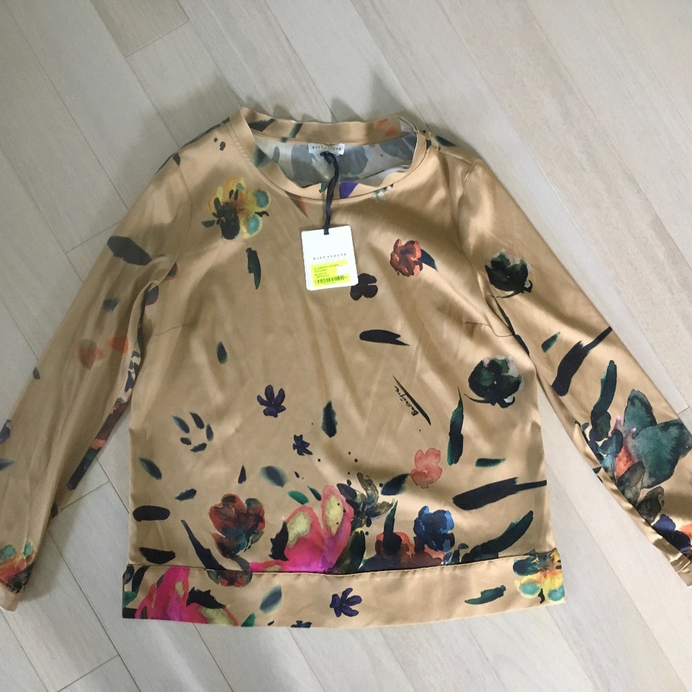 Ballantyne silk top NWT